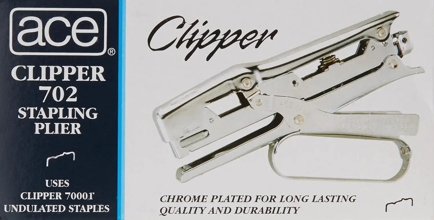 Lightweight Chrome Stapler With 210 Staple Capacity For Office