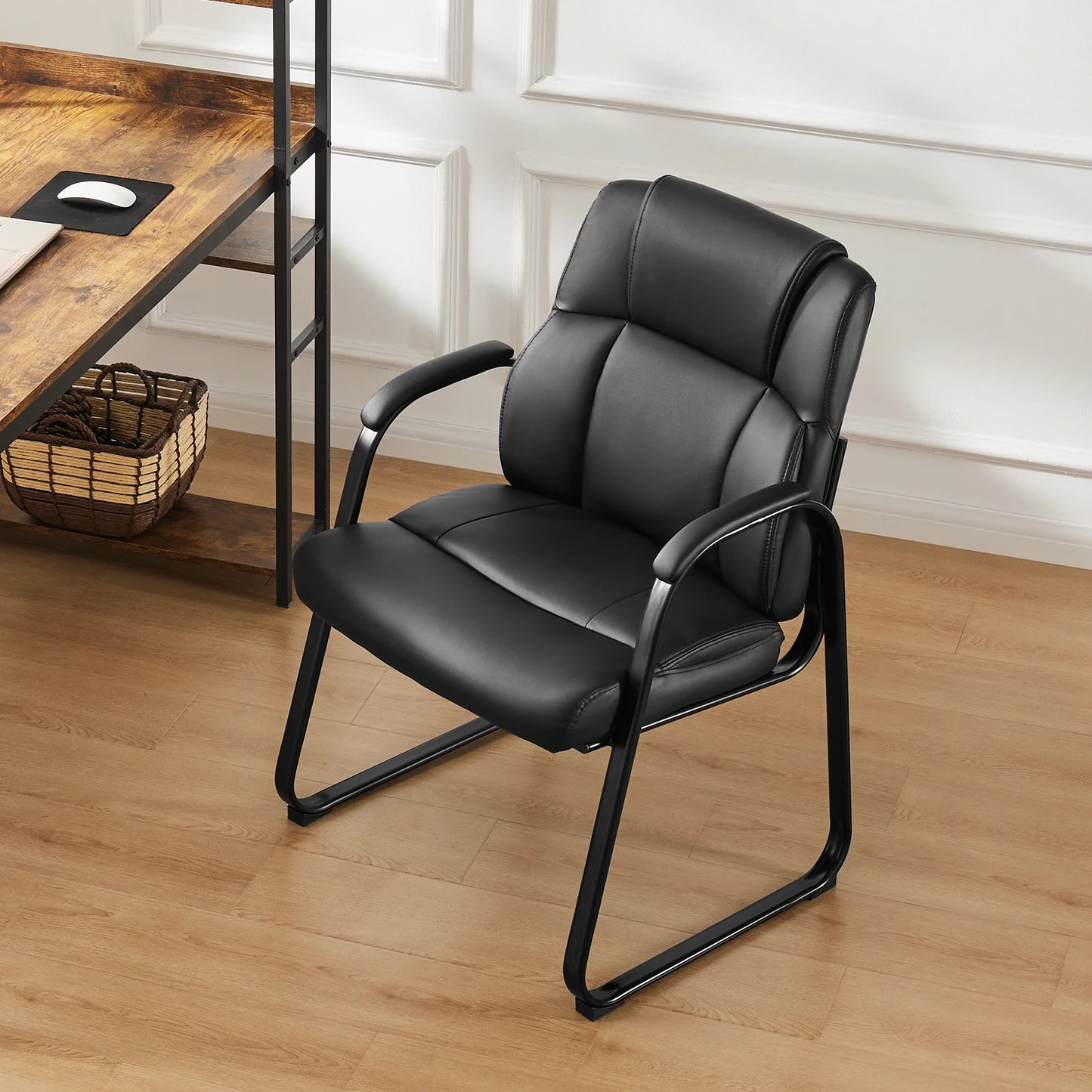 JHK Ergonomic Office Chair With Padded Backrest And Armrests For All Day Comfort