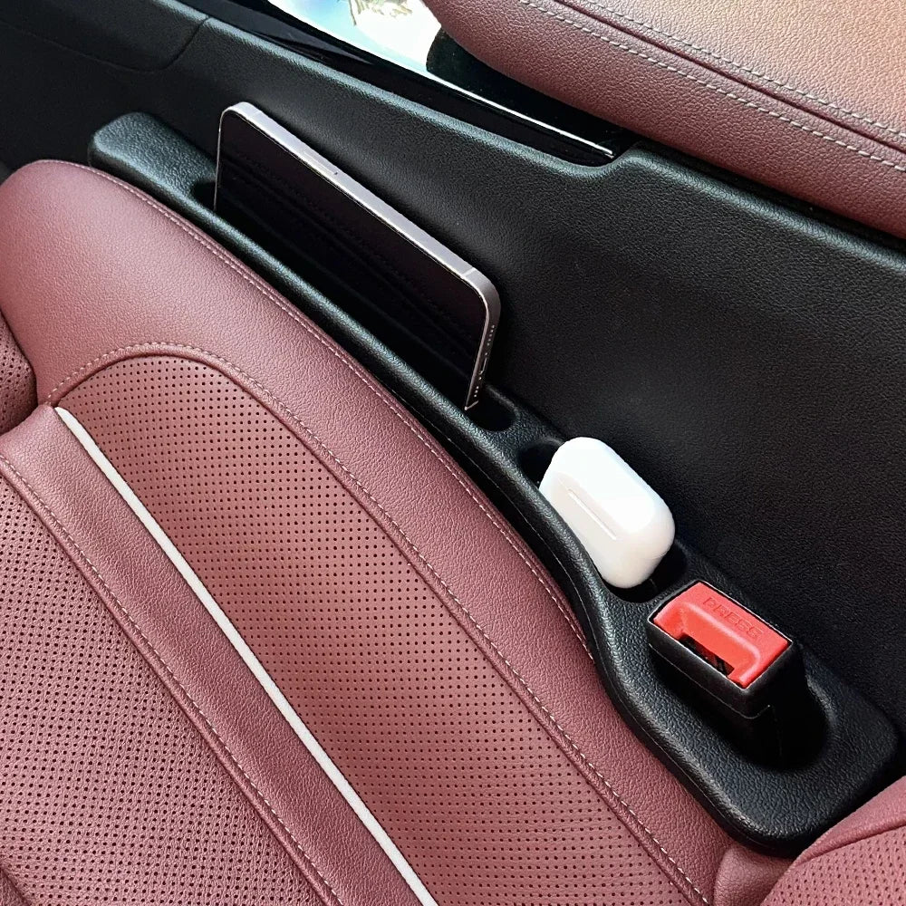 Universal Car Seat Gap Organizer With Wallet Slot Prevents Items From Falling Into The Gap