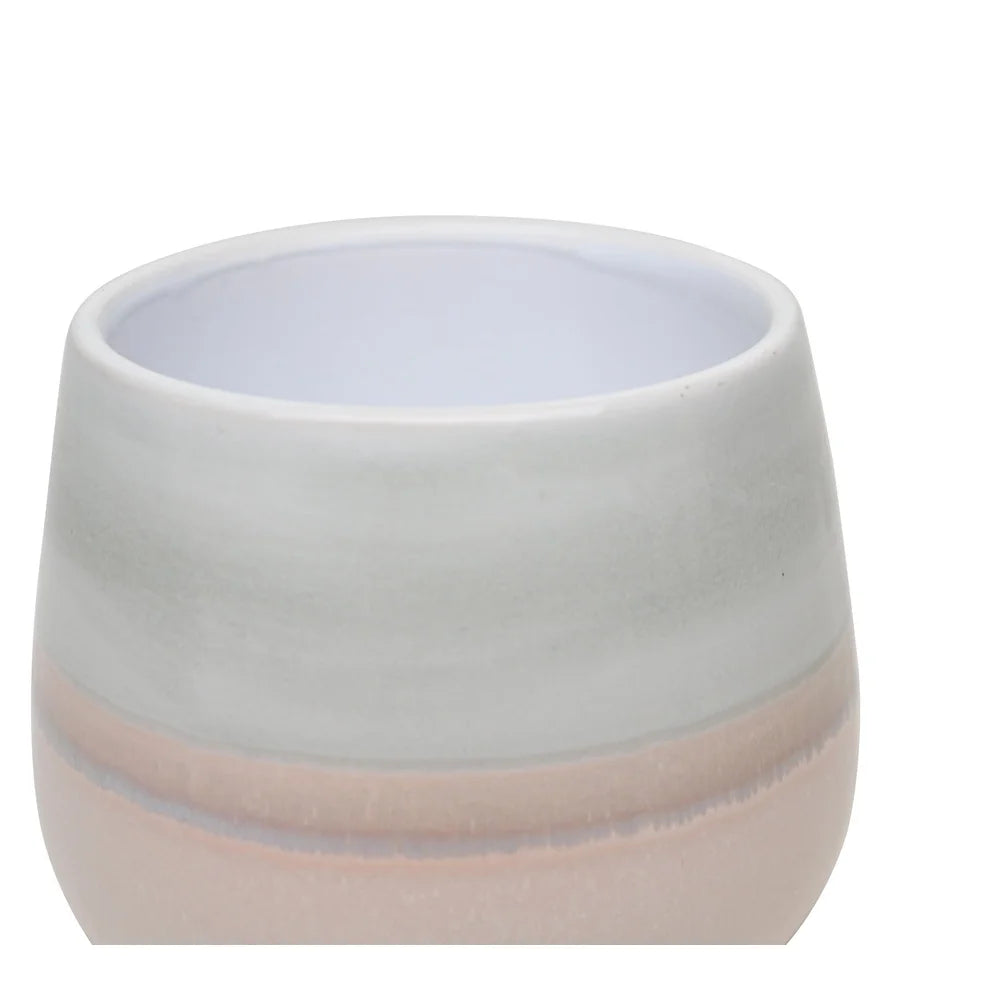 Decorative Ceramic Planter With Drainage Holes For Indoor Outdoor Plants And Succulents
