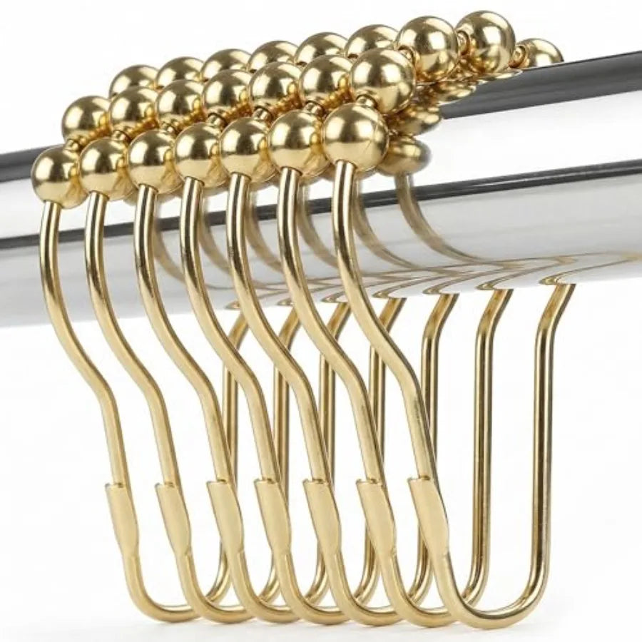 YAO HUI HUANG Rustproof Shower Curtain Hooks 12 Pack