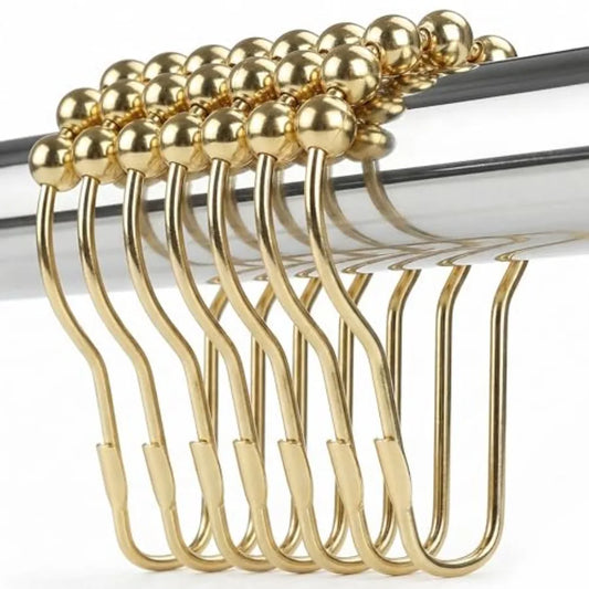 YAO HUI HUANG Rustproof Shower Curtain Hooks 12 Pack