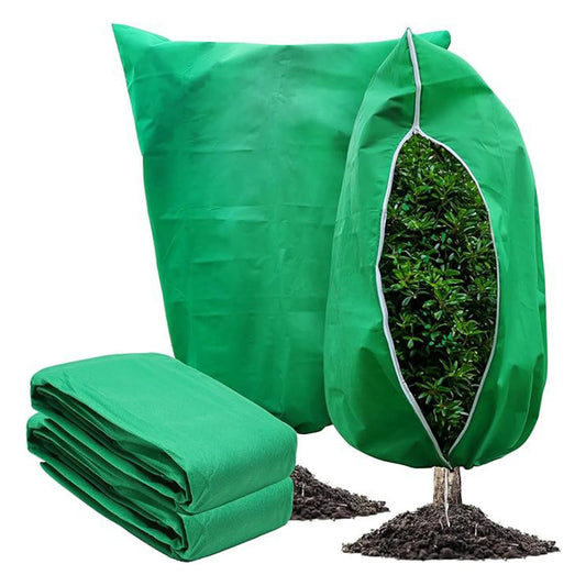 MOJOYCE Tree Covers With Drawstring Frost Blanket For Outdoor Garden Plants And Shrubs