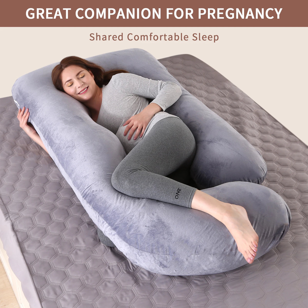 G Shaped Pregnancy Pillow for Maternity Sleep and Full Body Support