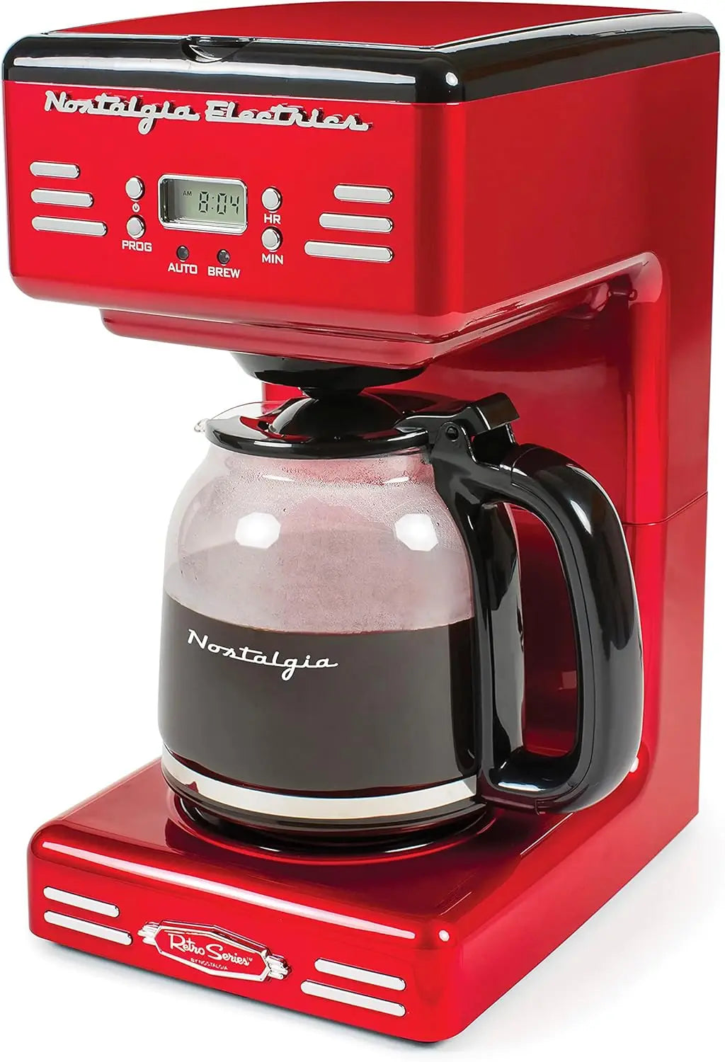 Nostalgia Programmable Coffee Maker With LED Display Auto Shut-Off