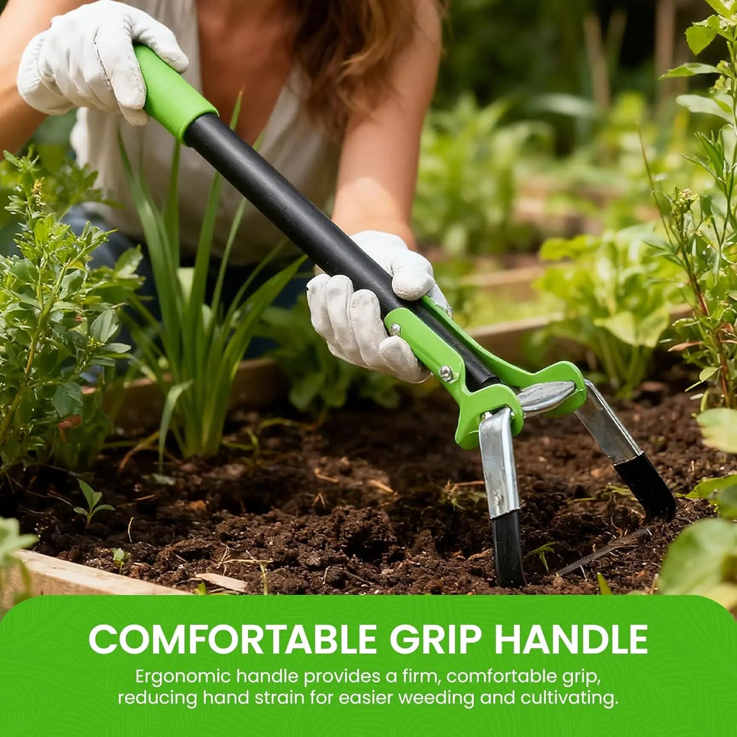 Ergonomic Stirrup Hoe For Weeding And Cultivation Garden Tool