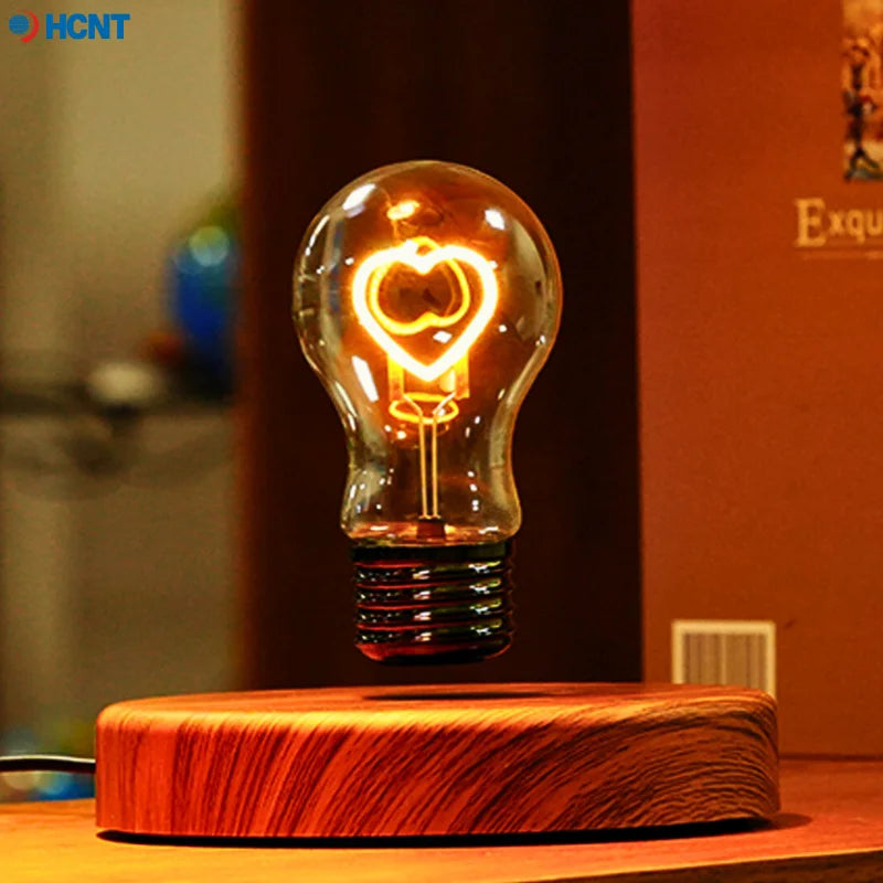 HCNT Levitating Bulb Lamp Magnetic Floating Desk Lamp Night Light