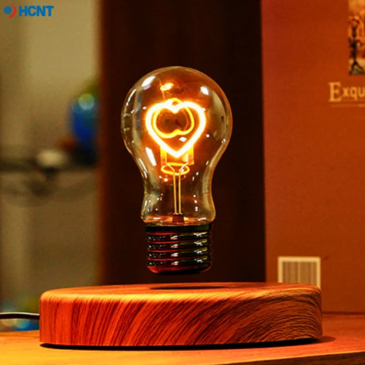 HCNT Levitating Bulb Lamp Magnetic Floating Desk Lamp Night Light