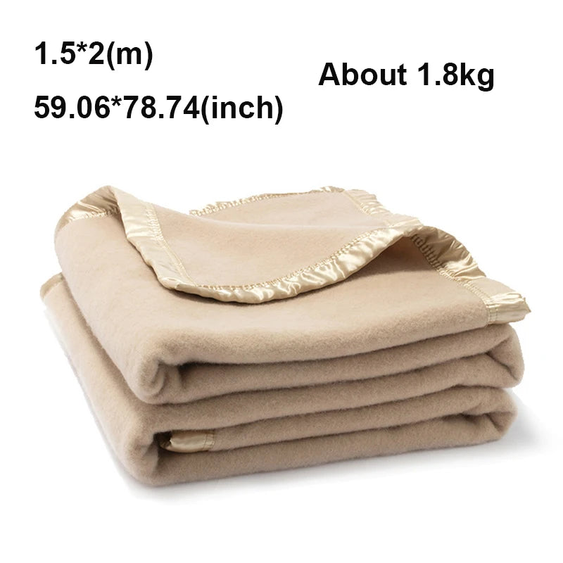 Wool Cashmere Blend Blanket 80 Percent Wool 20 Percent Cashmere All Season Cozy