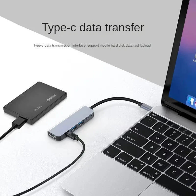 USB-C Six-Port Hub With 4K HDMI Dock, SD/TF Card Reader, USB-A Expansion And 87W PD