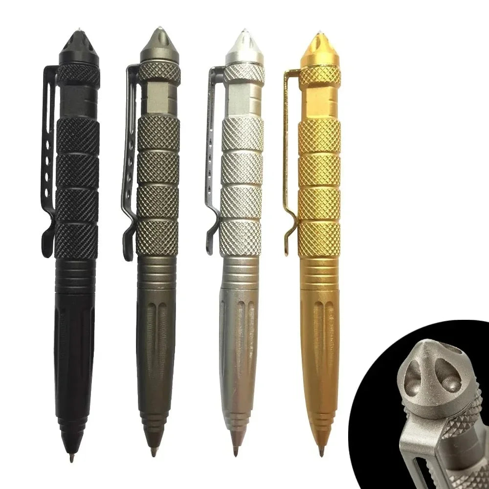 Portable Tactical Pen Self Defense Multitool AviationGrade Aluminum Glass Breaker