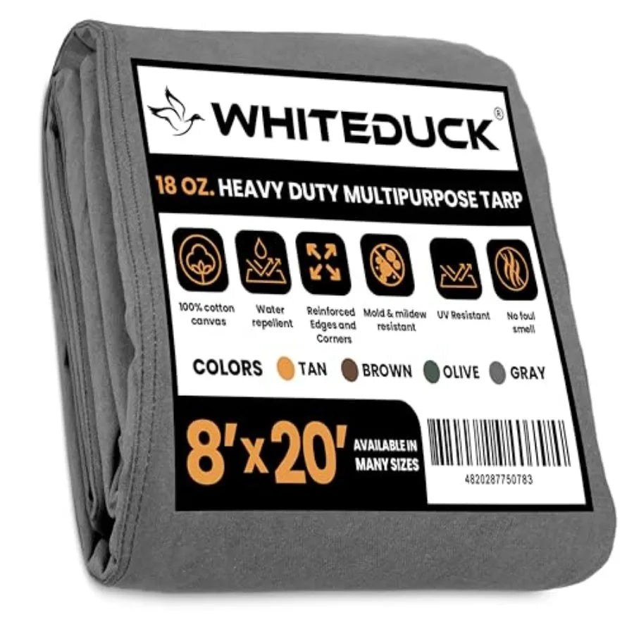 Heavy Duty Waterproof Canvas Tarp With Reinforced Rustproof Grommets
