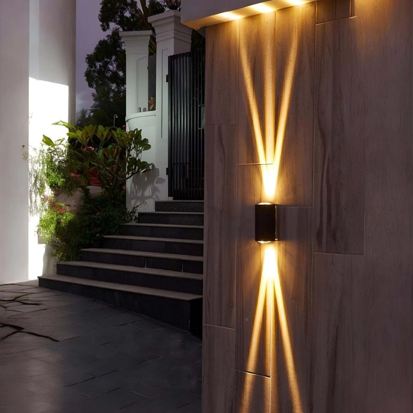 LED Up and Down Modern Wall Lamp Aluminum Anti Rust Outdoor Indoor Wall Sconce 10W 3000K Warm White