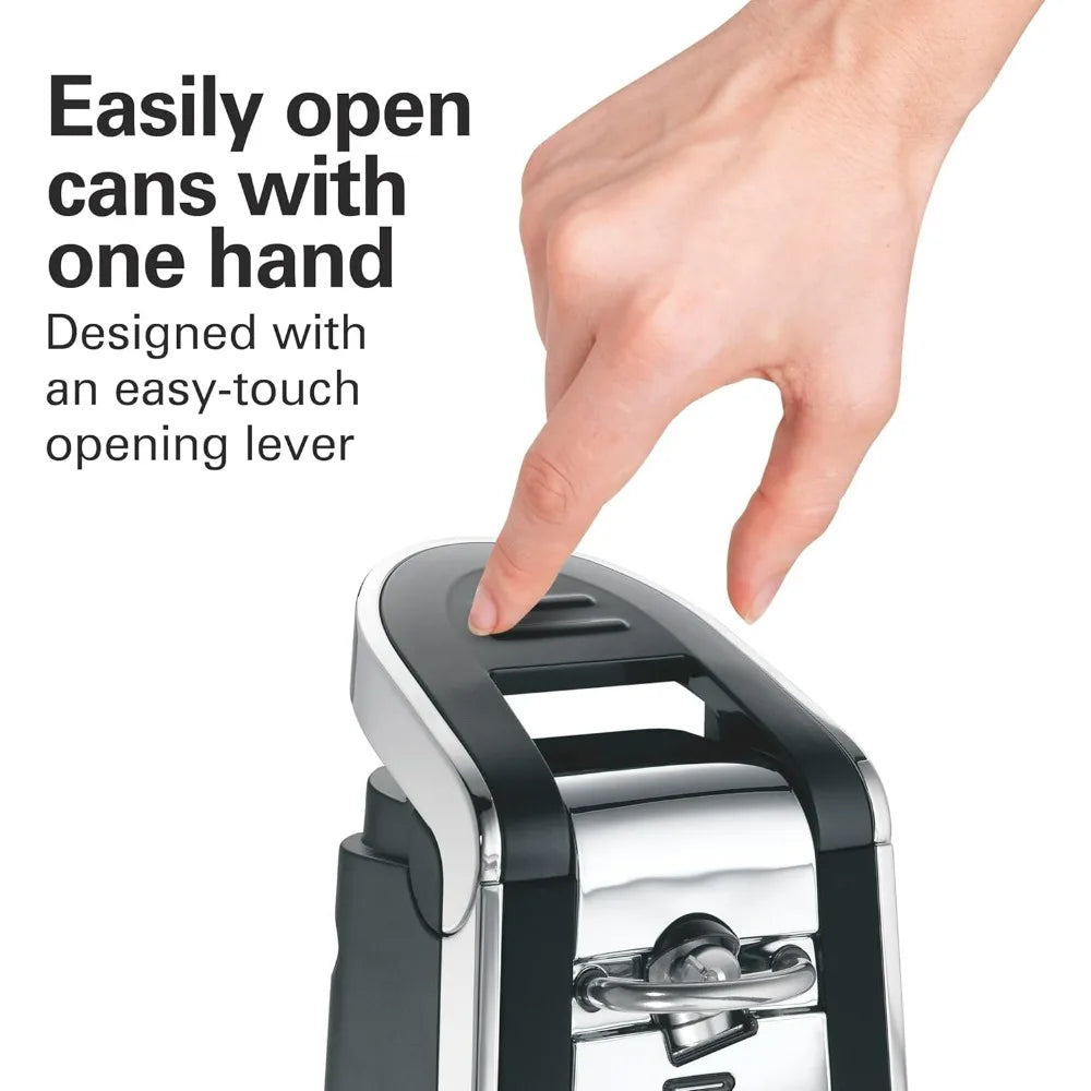 Hamilton Beach Smooth Touch Can Opener With Push Down Lever For One Handed Operation And Smooth Edge Lids