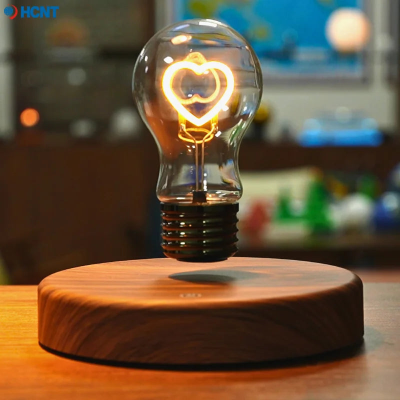 HCNT Levitating Bulb Lamp Magnetic Floating Desk Lamp Night Light
