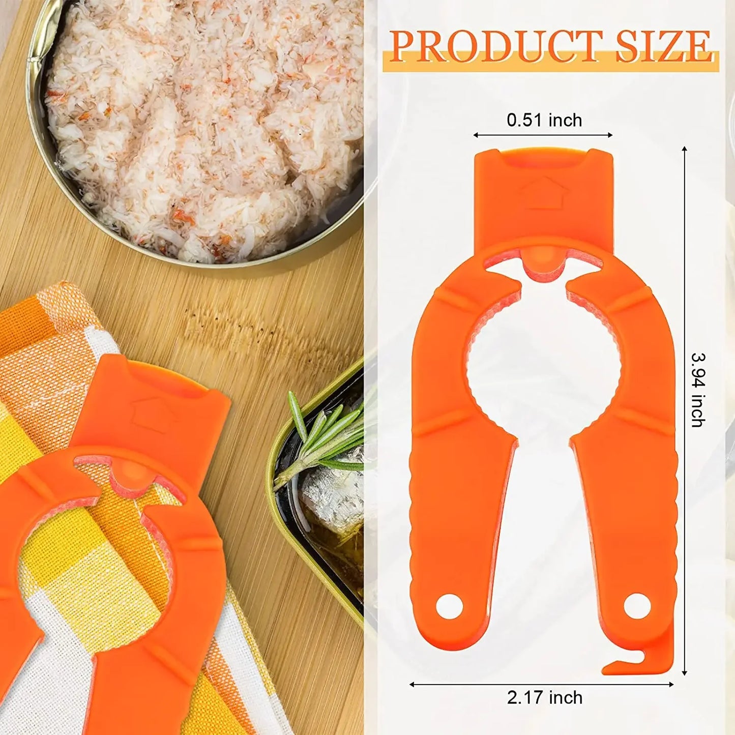 Multifunctional Water Bottle Opener and Can Opener With Grip Assist for Seniors and Arthritis