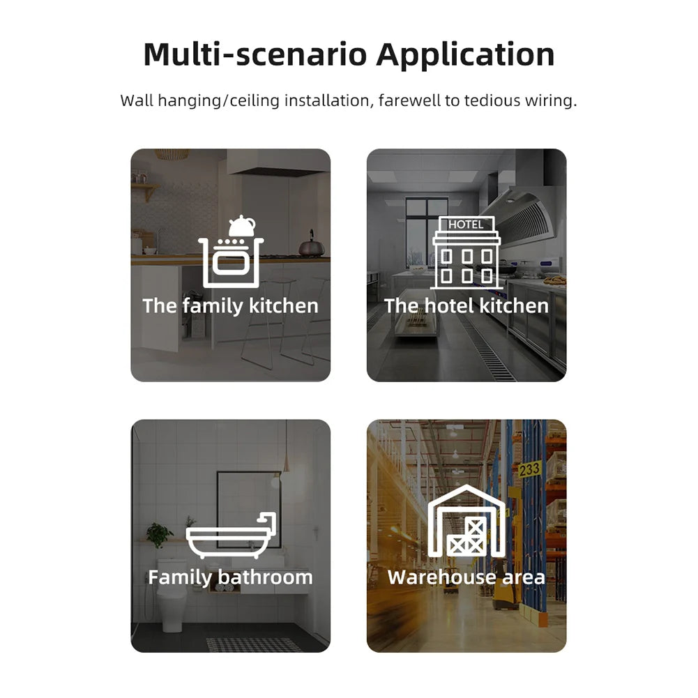 APWIKOGER Tuya Gas Leak Sensor With Comprehensive DigitalDisplay And RealTimeAlerts