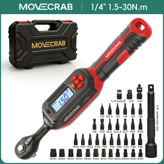 MoveCrab Torque Wrench Set With 40 Piece Socket Kit