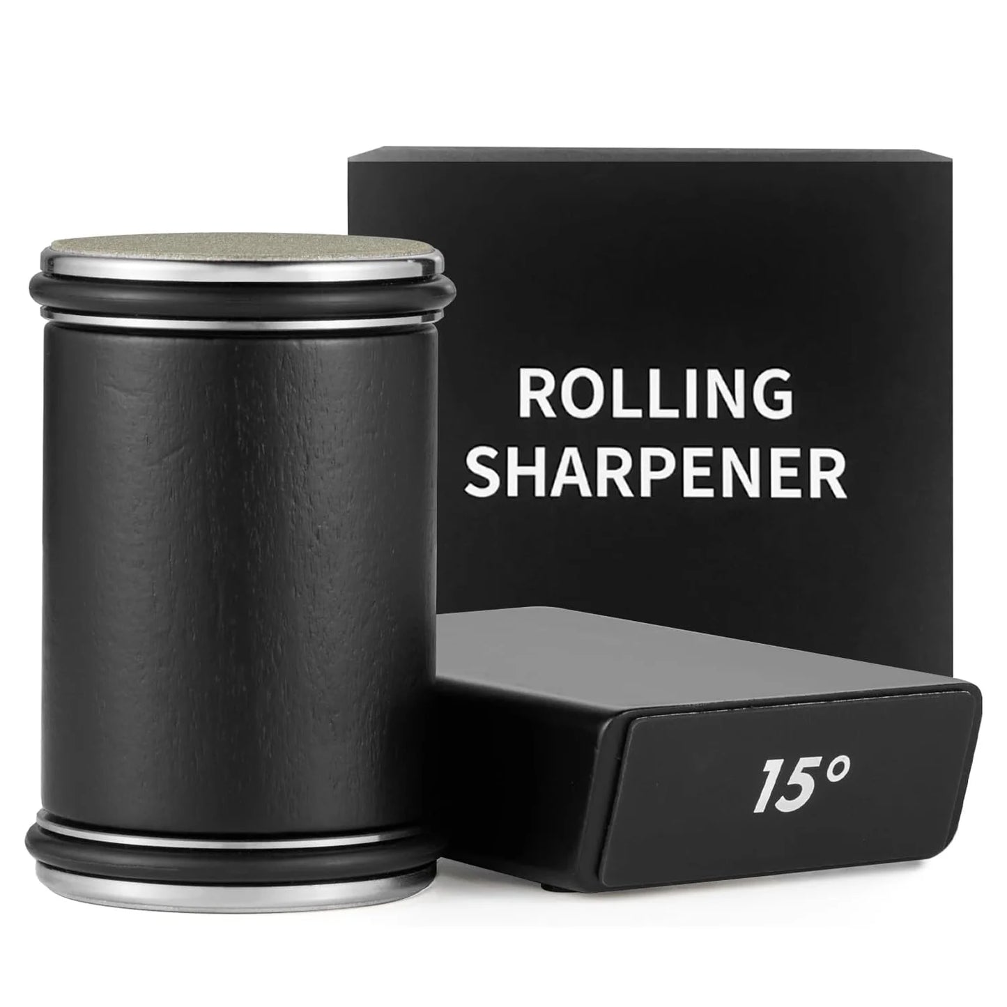 Rolling Knife Sharpener 15 And 20 Degree Magnetic Kit