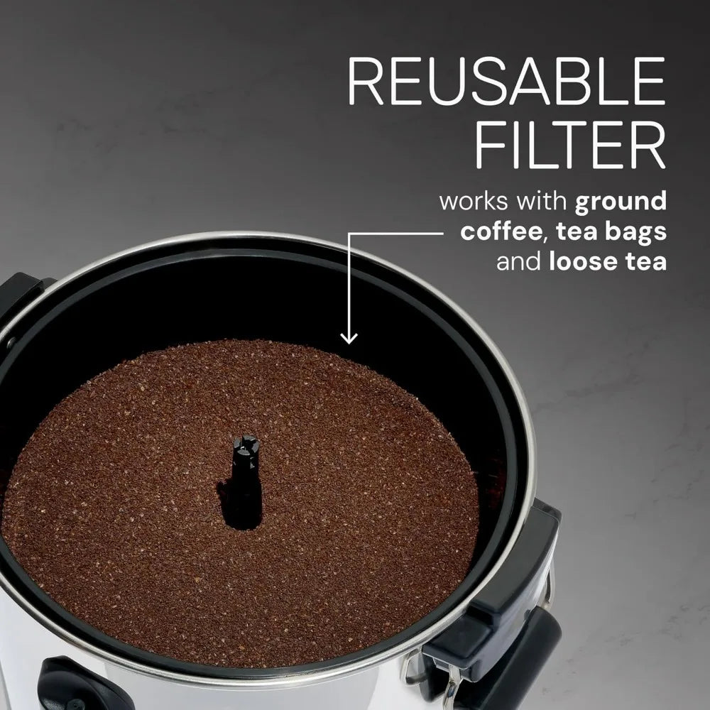 Coffee Urn And Hot Beverage Dispenser With Dripless Faucet
