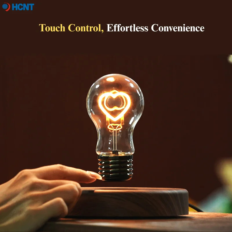 HCNT Levitating Bulb Lamp Magnetic Floating Desk Lamp Night Light
