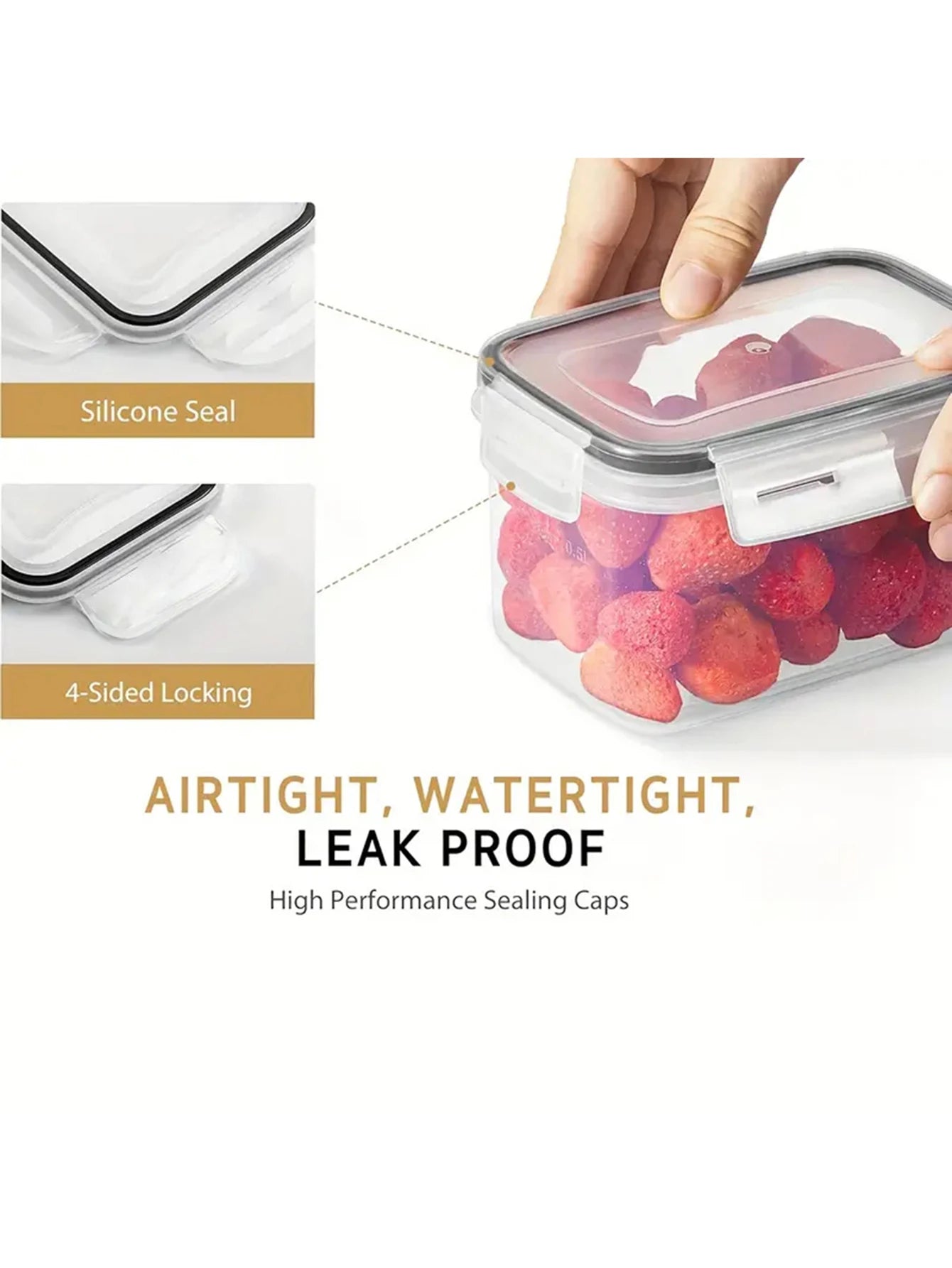 Airtight Food Storage Containers With Labels 24 Piece Set Four Capacities 28 Oz 40 Oz 56 Oz 85 Oz For Pantry