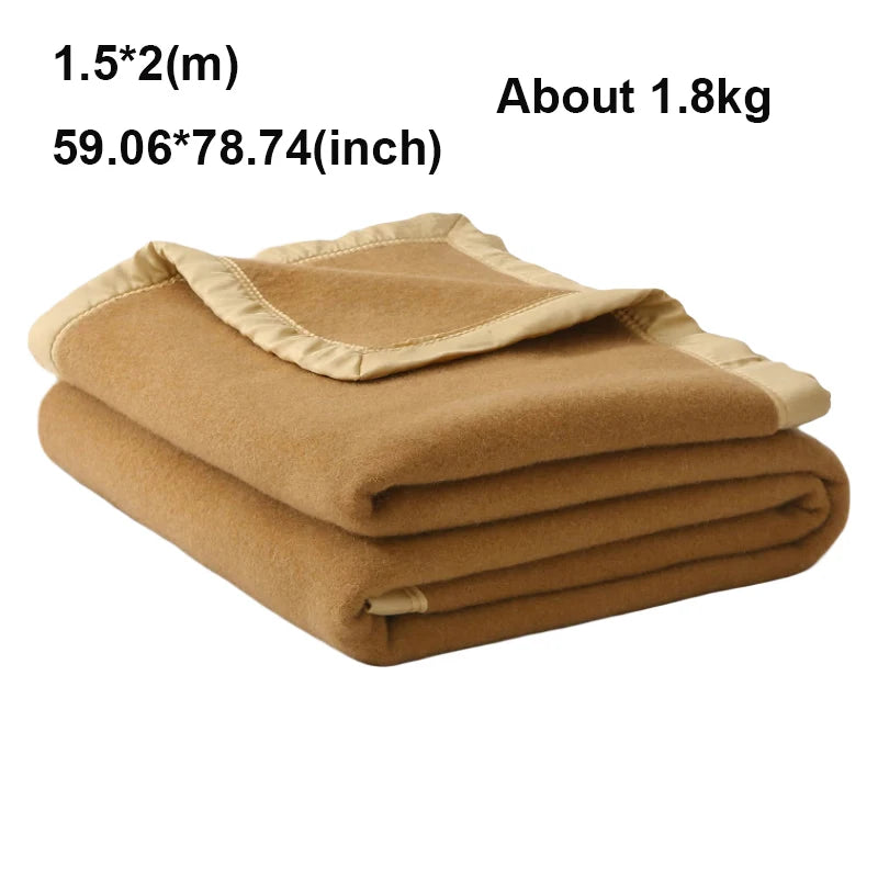 Wool Cashmere Blend Blanket 80 Percent Wool 20 Percent Cashmere All Season Cozy