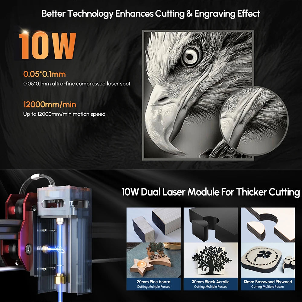 AlgoLaser DIYKIT MK2 CNC Laser Cutter Engraver
