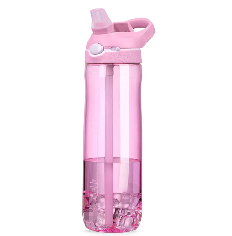 Tritan Water Bottle With Straw Eco Friendly Gym Shaker Bottle For Outdoor Fitness 750 Ml Or 1000 Ml
