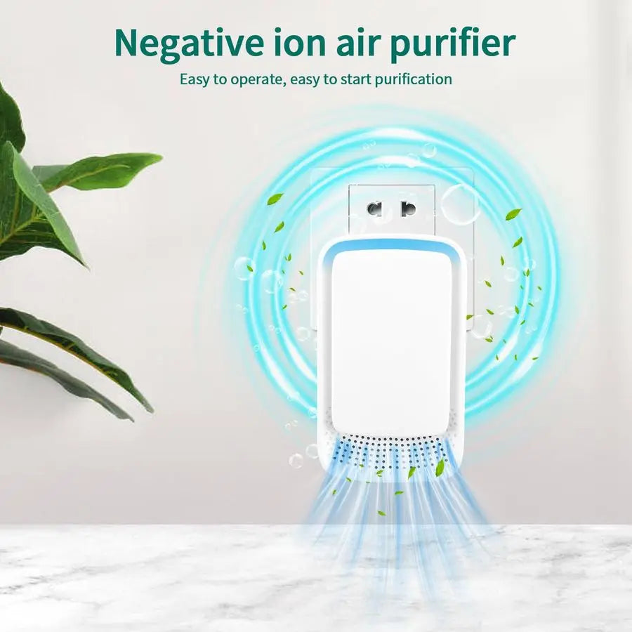 Ionic Air Purifier 4 Ionizer Filterless Dust Pet Dander Pollen Odors Quietly Cleans Air Allergies