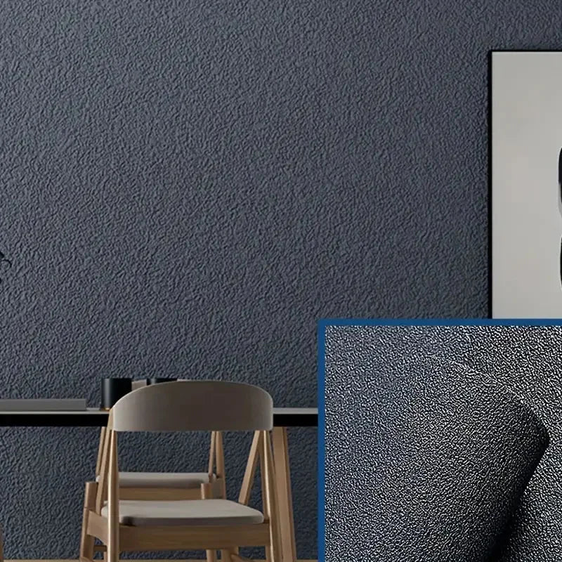 NONECN Linen 3D Foam Wallpaper Self Adhesive PVC Waterproof Wall Covering for Renovation