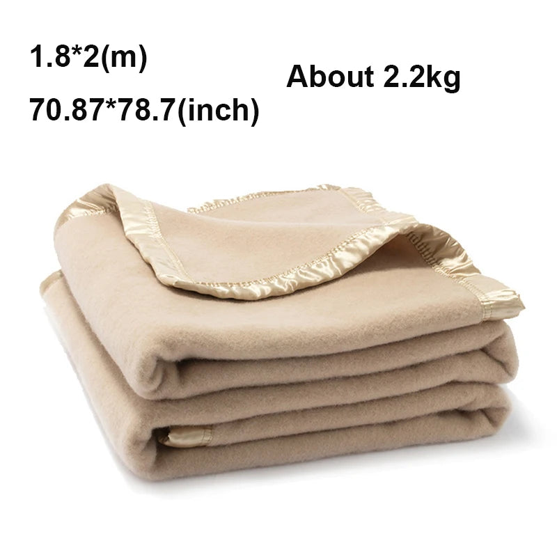 Wool Cashmere Blend Blanket 80 Percent Wool 20 Percent Cashmere All Season Cozy
