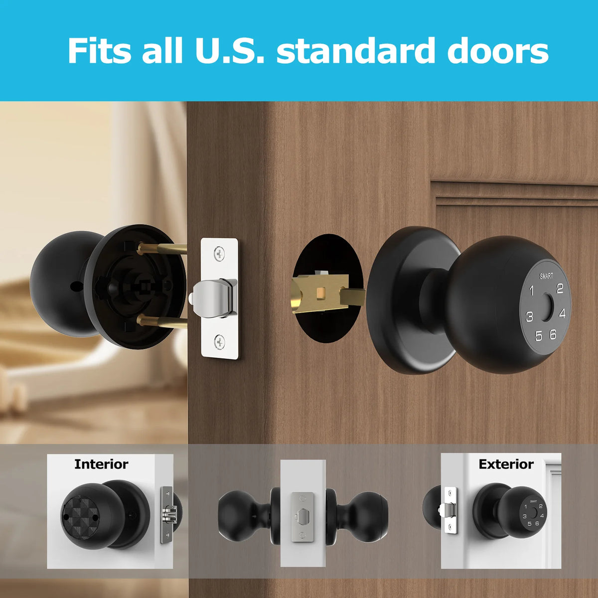 Viladepot Smart Lock With Fingerprint Keypad App Control And Bluetooth