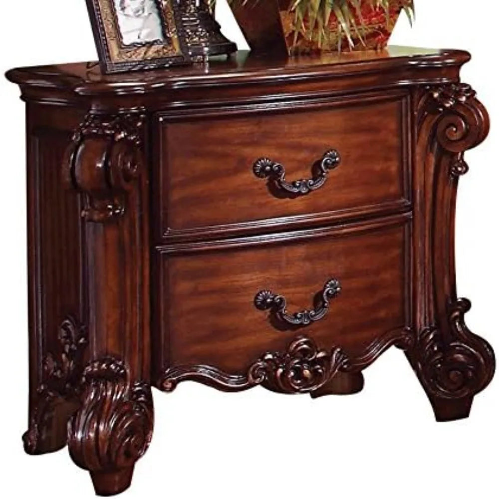 XMSJ Vendome Bedroom Set FourPiece NightstandDresserMirror Timeless Handcrafted Luxury Collection