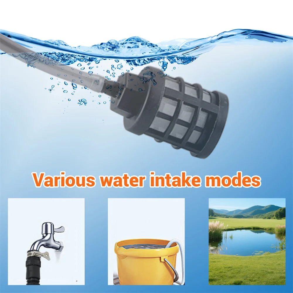 Cordless Electric Pressure Washer 1000 PSI With Six In One Nozzle Dual Batteries Portable Cleaning Tool For Cars Patios