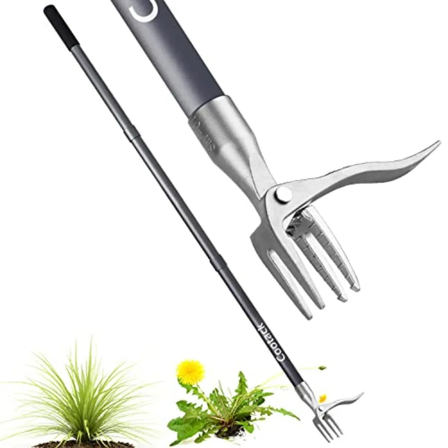 Stand Up Weed Puller With Long Handle For Back Saving Weeding In Beds Pathways And Between Plants Gardening Tool