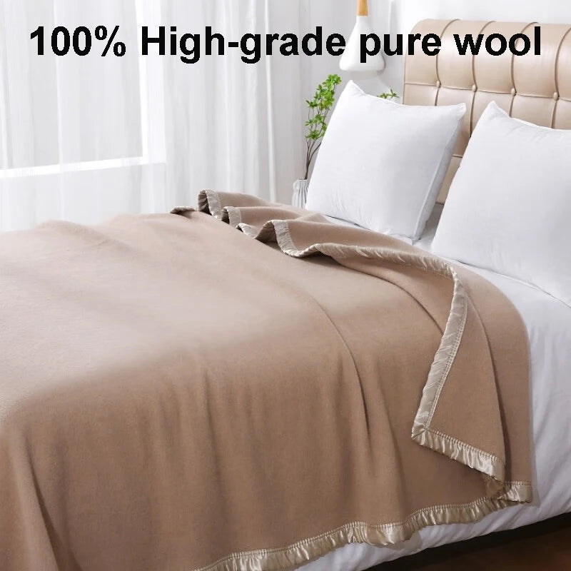 Wool Cashmere Blend Blanket 80 Percent Wool 20 Percent Cashmere All Season Cozy
