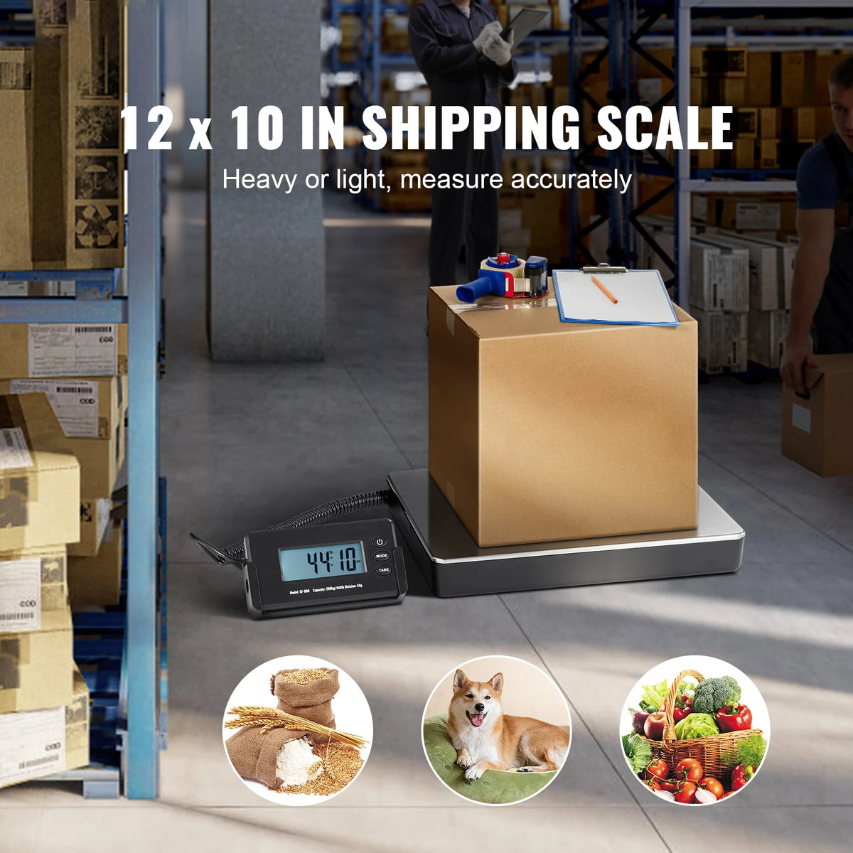 Succebuy Portable Digital Postal Scale 440lbs With Timer Tare