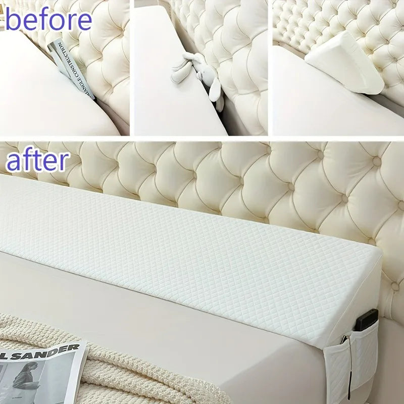 Bed Wedge Pillow Memory Foam Adjustable Gap Filler For Backrest