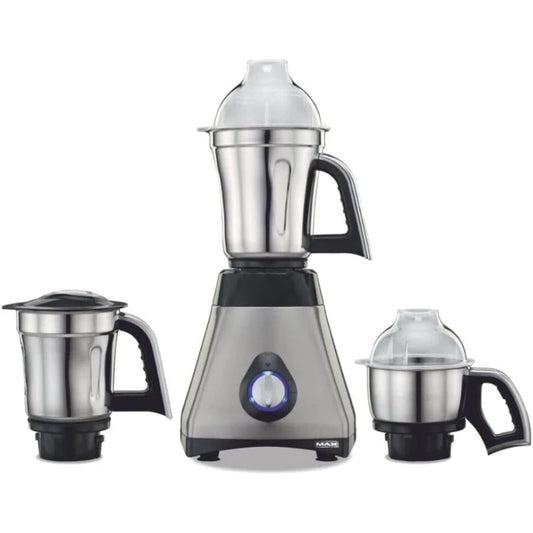 Steele 3-Jar Mixer Grinder, 550-Watt, Silver
