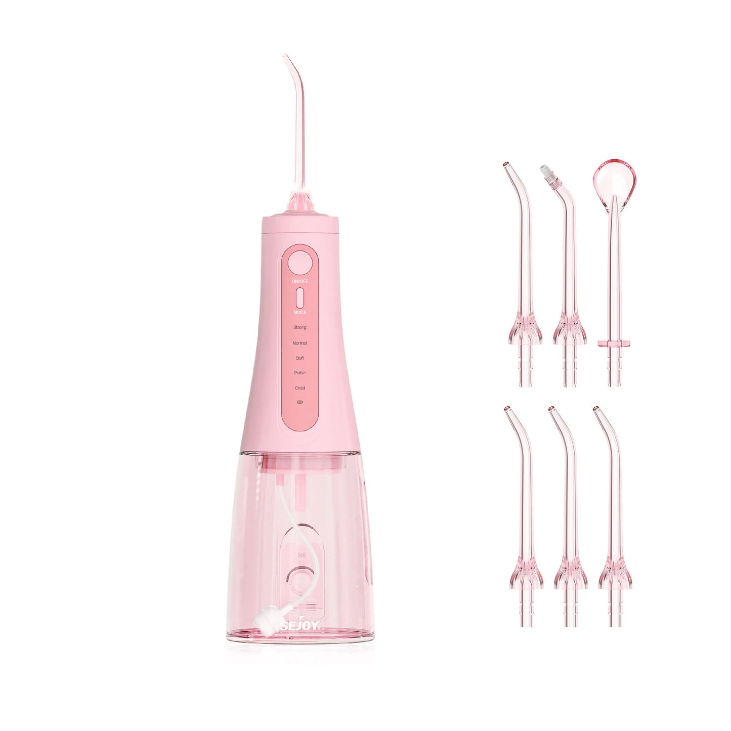 SEJOY Oral Irrigator Water Flosser With 5 Modes And 8 Jet Tips