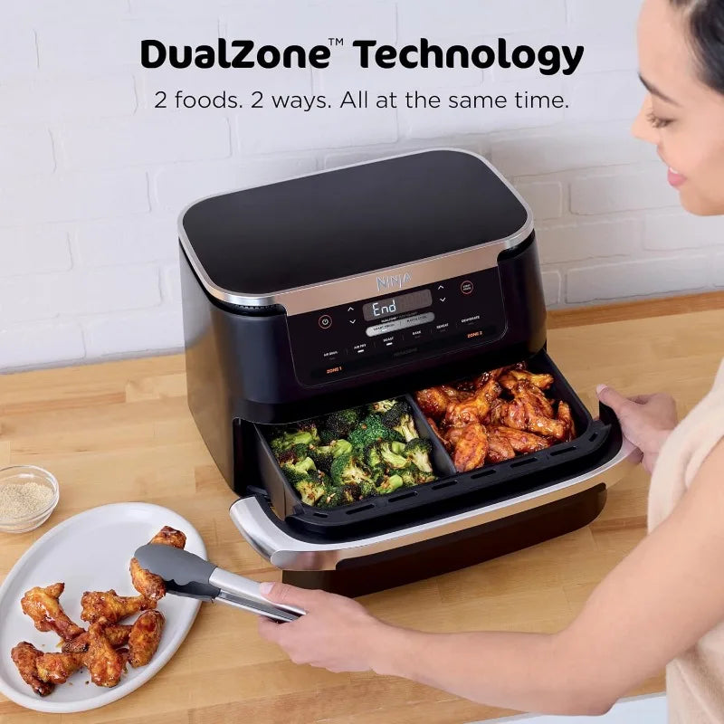 XMSJ Ninja Foodi MegaConvectionPlusSeries 6-In-1 Air Fryer 7Qt MegaZone ProSeries