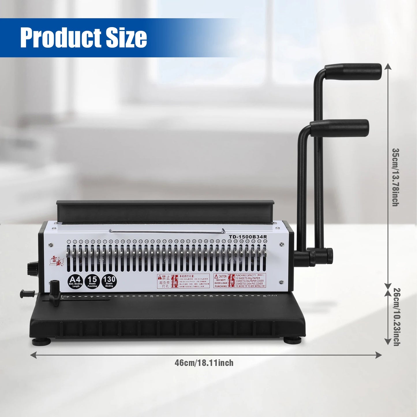 Multifunction Paper Puncher and Binder Puncher for Office