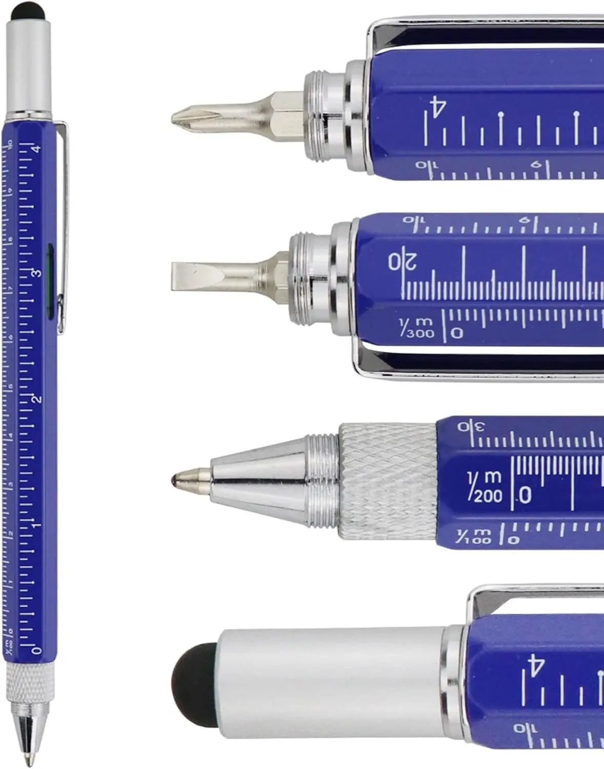 Multi Tool Pen Stylus With Ruler And Screwdriver For Tablets And Phones Everyday Carry