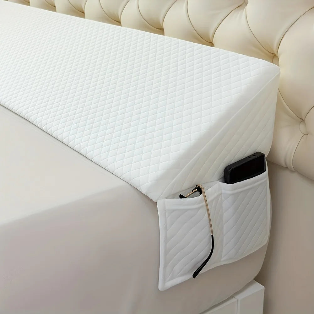 Bed Wedge Pillow Memory Foam Adjustable Gap Filler For Backrest