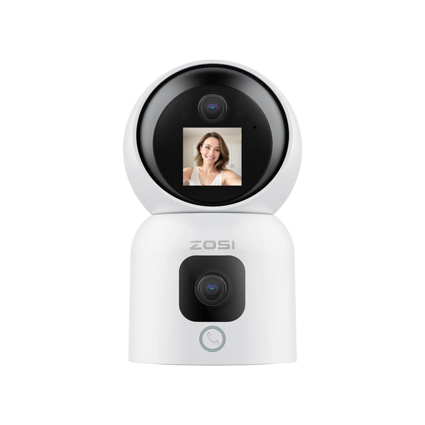 ZOSI 360 AI PTZ Security Camera With Auto Tracking Night Vision 2K Resolution Full 360 Degree Coverage