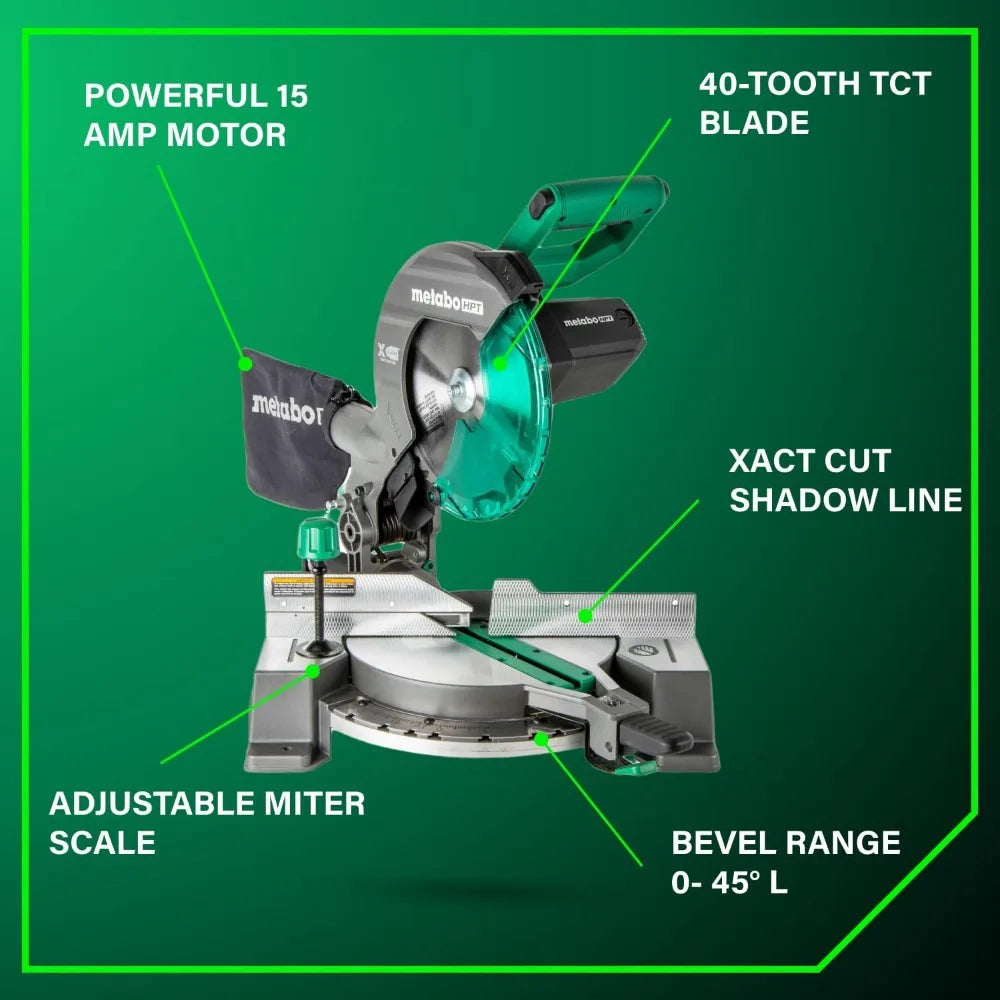Single Bevel Compound Miter Saw 15 Amp Xact Cut