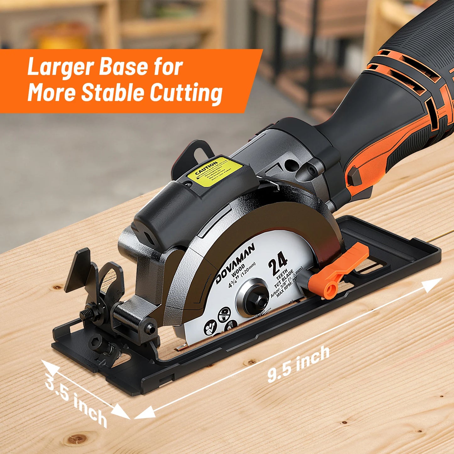 DOVAMAN 5.8A Circular Saw With Laser Guide And Six Blades