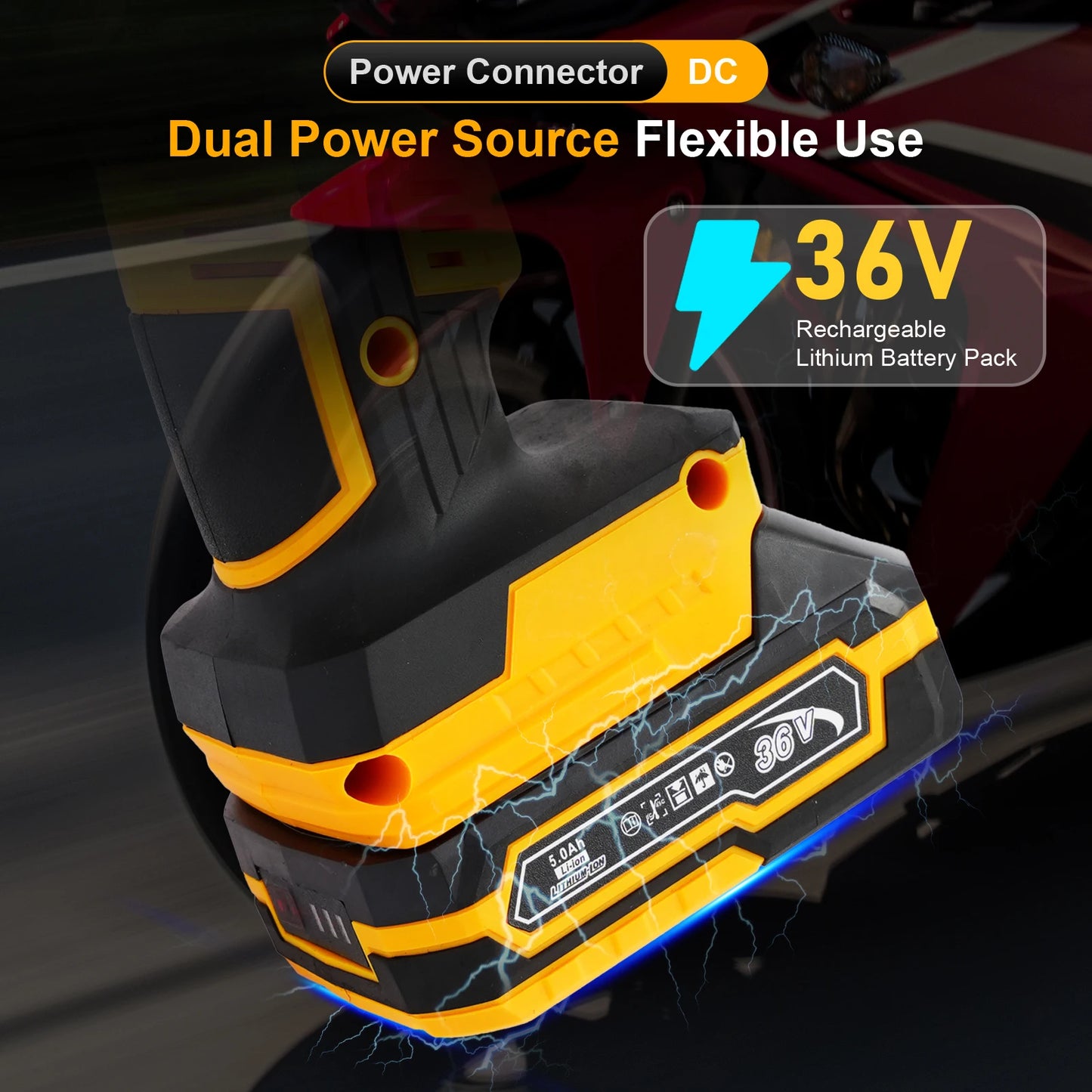 20V Car Tire Inflator Pump Air Compressor With Digital Display Auto Shutoff Precise 1 PSI Battery And 12V DC Backup