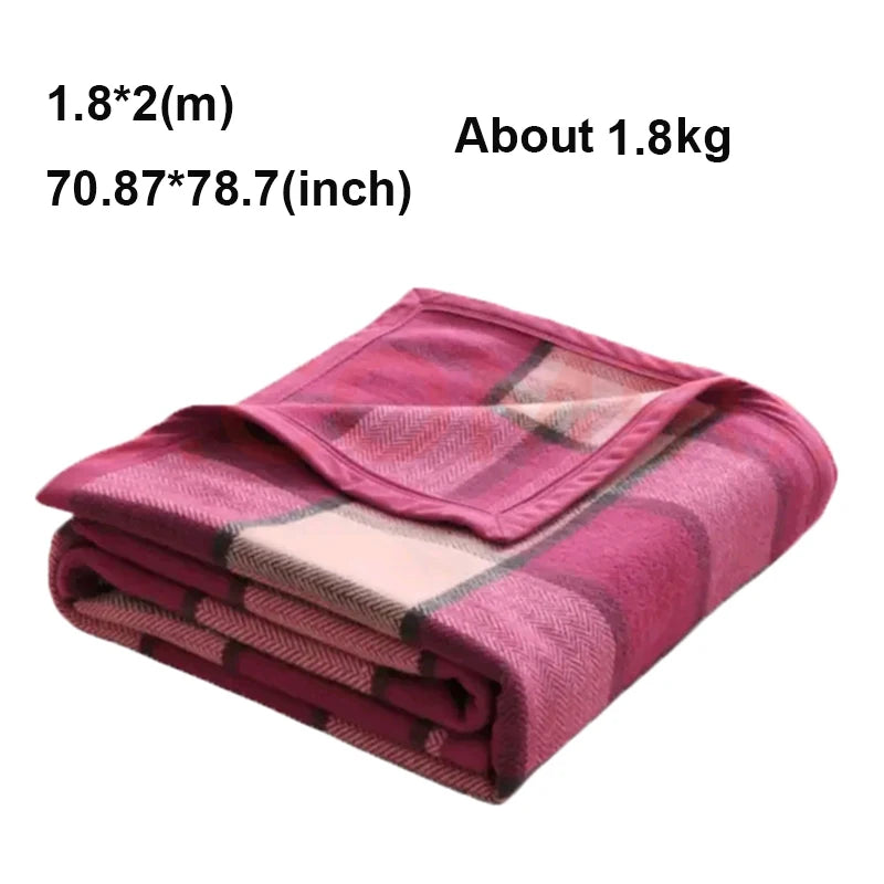 Wool Cashmere Blend Blanket 80 Percent Wool 20 Percent Cashmere All Season Cozy